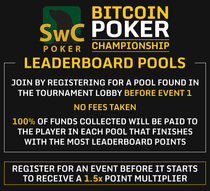 Bitcoin Poker Championship Leaderboard Pools