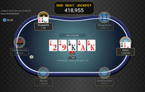 Bad Beat Jackpot Winning Hand - Aces Full of Kings vs Quad Kings