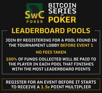 Bitcoin Series of Poker Leaderboard Pools