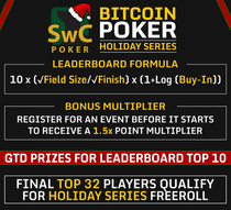Bitcoin Poker Holiday Series Leaderboard Formula